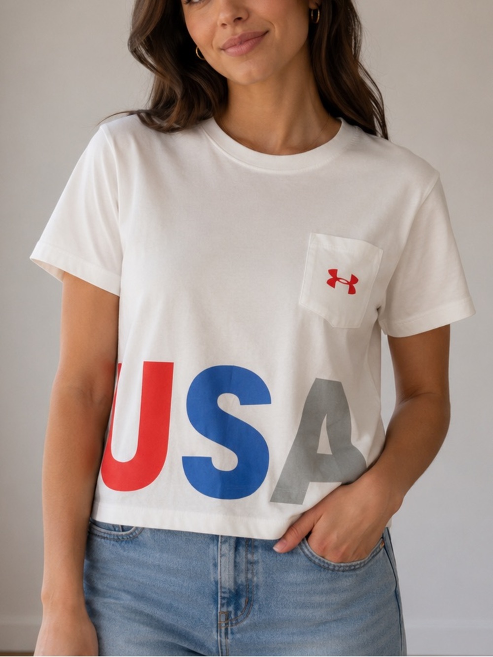 Under Armour Youth XL heatgear crop top